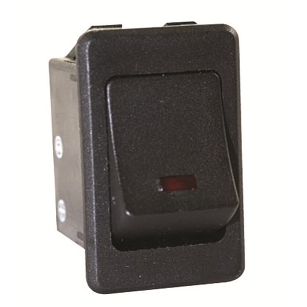 The Best Connection 16 Amp 12V Black Rocker Switch, 2609F 2609F